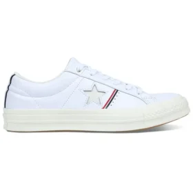 One Star Piping Low Top i vitt/emaljrött/egret