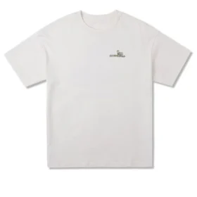 Oversized Park-T-shirt med tryck ”Egret”