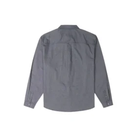 Oxford-skjorta med knappar, asiatisk storlek ”Grey Blue”
