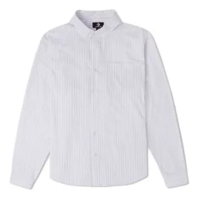 Oxfordskjorta med ränder Asiatiska storlekar ”Vapor Violet”