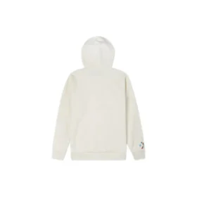 Peace & Unity Recycled Pullover Hoodie Asiatiska storlekar ”Egret”