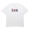 Pics Applique kortärmad T-shirt Unisex Vit