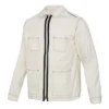 Pocket Woven Long Sleeves Jackor Asia Sizing ”White”