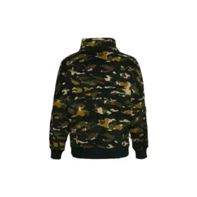 Polar Fleece Archive Camo Funnel Top Sweatshirt Asiatisk storlek ”Camo Green”