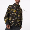 Polar Fleece Archive Camo Funnel Top Sweatshirt Asiatisk storlek ”Camo Green”