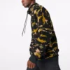Polar Fleece Archive Camo Funnel Top Sweatshirt Asiatisk storlek ”Camo Green”