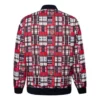 Printed Utility Bomber Asiatiska storlekar ”Red White”