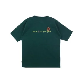 Put-a-Smile-On-Your-Face Logo T-shirt Asiatiska storlekar ”Grön”