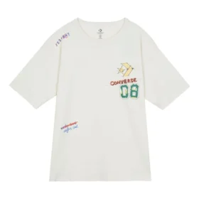Put-a-Smile-On-Your-Face-logotyp-T-shirt Asiatiska storlekar ”Vit”