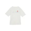 Put-a-Smile-On-Your-Face-logotyp-T-shirt Asiatiska storlekar ”Vit”