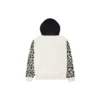 Rainbow Leopard Print Pullover Hoodie Asiatisk storlek ”Off White”