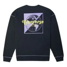 Renew Graphic Crewneck Sweatshirt Asiatiska storlekar ”Svart”