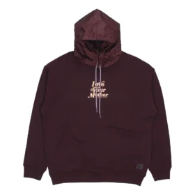 Renew Retro-hoodie, asiatiska storlekar, ”Burgundy”