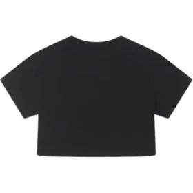 Retro Chuck Cropped T-shirt, asiatiska storlekar, ”Svart”