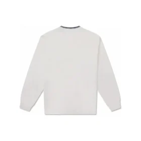 Retro Chuck långärmad slub-T-shirt med ficka, asiatiska storlekar ”Vit”