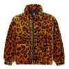 Retro leopardmönstrad lös jackor i parstil, asiatisk storlek, ”brun”