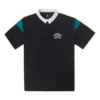 Retro polotröja i asiatisk storlek ”Svart”