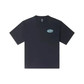 Retro segelbåt-T-shirt med tryck, asiatiska storlekar ”Svart”