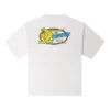 Retro segelbåt-T-shirt med tryck, asiatiska storlekar ”White”