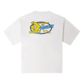 Retro segelbåt-T-shirt med tryck, asiatiska storlekar ”White”