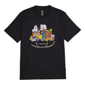 Retro-T-shirt i asiatisk storlek ”Svart”