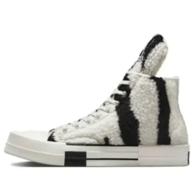 Rick Owens x DRKSHDW TURBODRK Chuck 70 High ”Zebra”