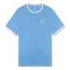 Ringer kortärmad T-shirt, asiatiska storlekar ”Light Blue”