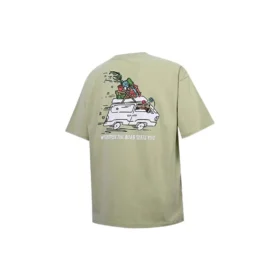 Road Trip T-shirt Asiatiska storlekar ”Olive Aura”