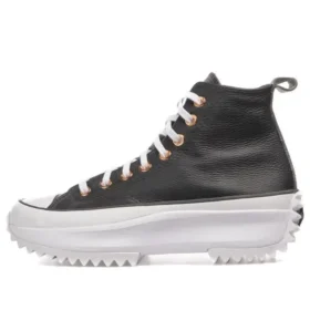Run Star Hike Platform Metallic & Leather High Top ”Black”