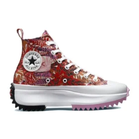 Run Star Hike Platform Tropical Florals High Tops ”Mantra Orange”