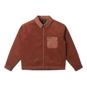 Seasonal Cord Padded Jackor Asiatiska storlekar ”Brown”