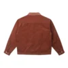 Seasonal Cord Padded Jackor Asiatiska storlekar ”Brown”