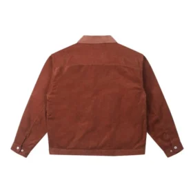 Seasonal Cord Padded Jackor Asiatiska storlekar ”Brown”