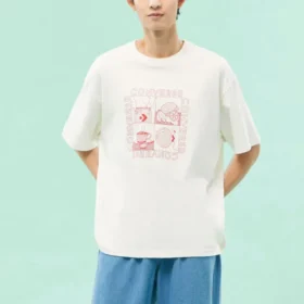 Sensory Graphic T-shirt, asiatiska storlekar, ”Vit”