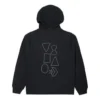 Shapes Graphic Bubble Pullover Hoodie Asiatiska storlekar ”Svart”