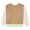 Shapes Quilted Crew Sweatshirt Asiatiska storlekar ”Beige”
