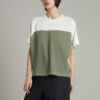 Shapes Triangle Raglan Graphic T-shirt Asiatisk storlek ”Egret”
