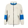 Sherpa-jackor i polar fleece, värmande, färgblockerad, avslappnad, ståkrage