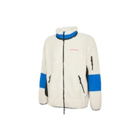 Sherpa-jackor i polar fleece, värmande, färgblockerad, avslappnad, ståkrage