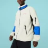 Sherpa-jackor i polar fleece, värmande, färgblockerad, avslappnad, ståkrage
