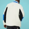 Sherpa-jackor i polar fleece, värmande, färgblockerad, avslappnad, ståkrage