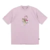 Shoe Tie Heart Logo T-shirt Asiatiska storlekar ”Blush Purple”