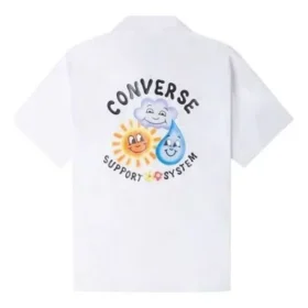 Skate Woven Polo Shirt Asia Sizing ”White”