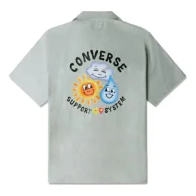 Skate Woven Polo Shirt Asia-storlekar ”Alligator Friend”