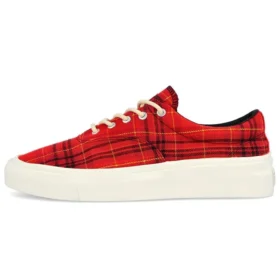 Skid Grip Low ”Twisted Plaid – Haute Red”