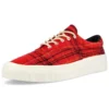 Skid Grip Low ”Twisted Plaid – Haute Red”