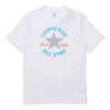 Slogan Logo kortärmad T-shirt herr vit
