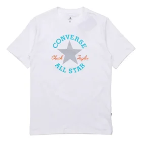 Slogan Logo kortärmad T-shirt herr vit