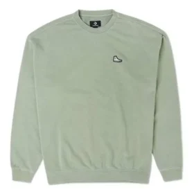 Sneakers Patch Loose Fit Sweatshirt Asia Sizing ”Summit Sage”