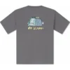 Sommar-T-shirt med tryck för utomhusbruk, asiatiska storlekar ”Grey”